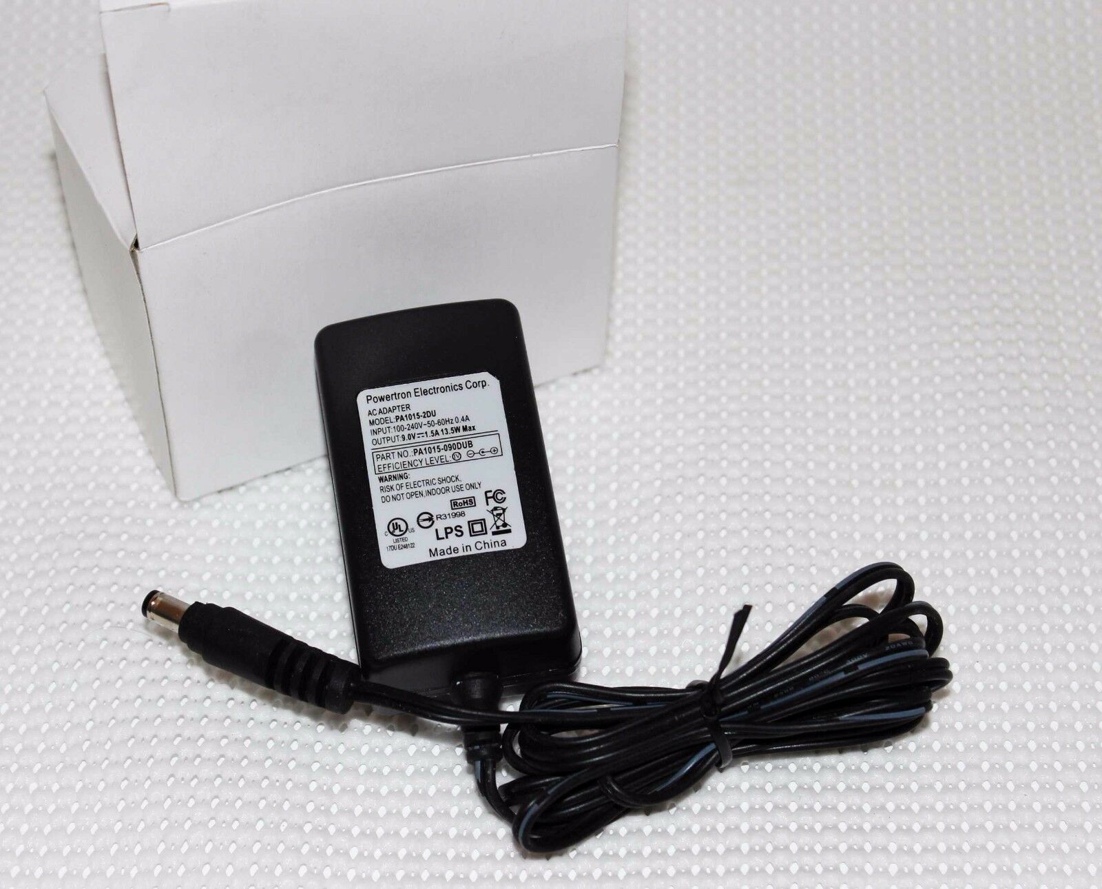 New Powertron Electronics 9V 1.5A PA1015-2DU AC Wall Power Adapter